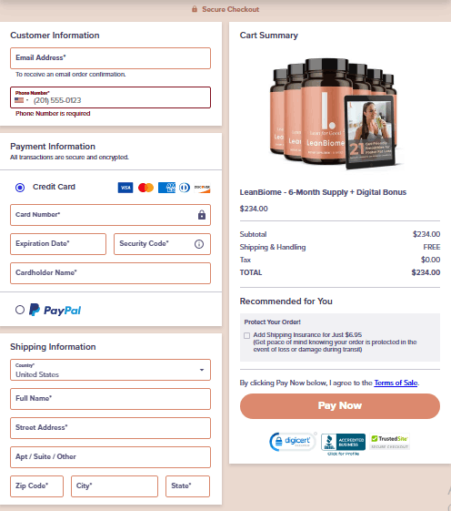 LeanBiome-Secure-Checkout
